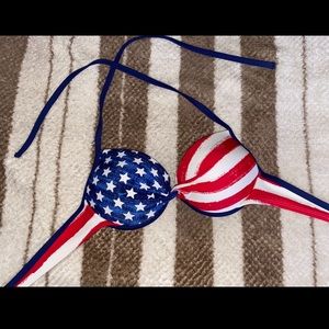 American Flag Swim Top